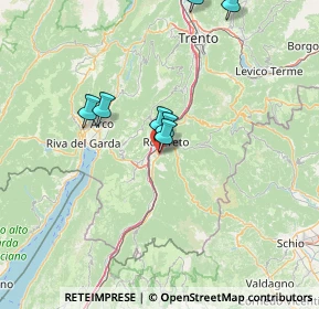 Mappa Via alla Piof, 38068 Rovereto TN, Italia (34.87316)