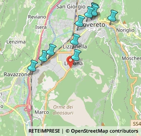 Mappa Via alla Piof, 38068 Rovereto TN, Italia (2.09273)