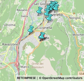 Mappa Via alla Piof, 38068 Rovereto TN, Italia (2.10143)