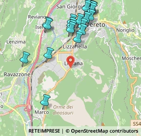 Mappa Via alla Piof, 38068 Rovereto TN, Italia (2.2945)