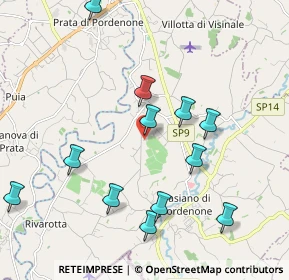 Mappa Via Ramiro Lisotto 4 Cecchini, 33087 Pasiano di Pordenone PN, Italia (2.11833)