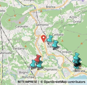 Mappa Strada Valle, 21034 Cocquio-Trevisago VA, Italia (2.7795)