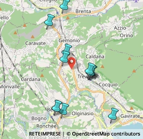 Mappa Strada Valle, 21034 Cocquio-Trevisago VA, Italia (1.87583)