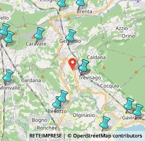 Mappa Strada Valle, 21034 Cocquio-Trevisago VA, Italia (2.87467)