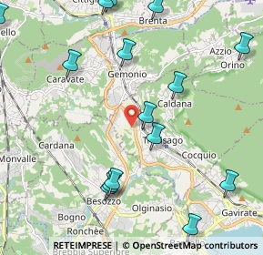 Mappa Strada Valle, 21034 Cocquio-Trevisago VA, Italia (2.60933)