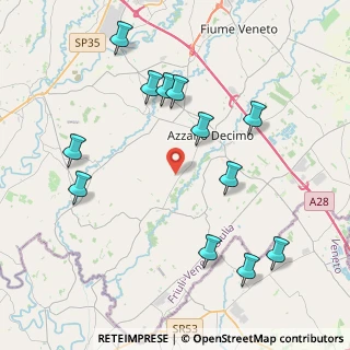 Mappa Via Francui, 33082 Azzano Decimo PN, Italia (4.43333)