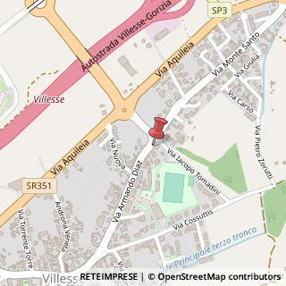 Mappa Via Armando Diaz, 57, 34070 Villesse GO, Italia, 34070 Villesse, Gorizia (Friuli-Venezia Giulia)