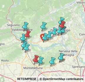 Mappa Via Monte Grappa, 31010 Moriago della Battaglia TV, Italia (6.89368)