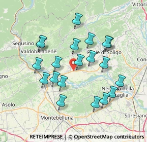 Mappa Via Monte Grappa, 31010 Moriago della Battaglia TV, Italia (6.9395)