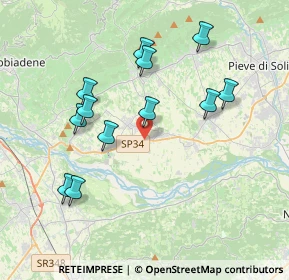 Mappa Via Monte Grappa, 31010 Moriago della Battaglia TV, Italia (3.75417)