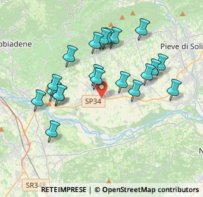 Mappa Via Monte Grappa, 31010 Moriago della Battaglia TV, Italia (3.546)