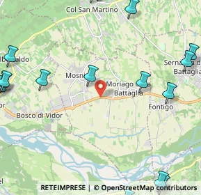 Mappa Via Monte Grappa, 31010 Moriago della Battaglia TV, Italia (3.527)