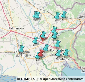 Mappa A34, 34070 Villesse GO, Italia (6.60533)