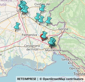 Mappa A34, 34070 Villesse GO, Italia (15.99444)