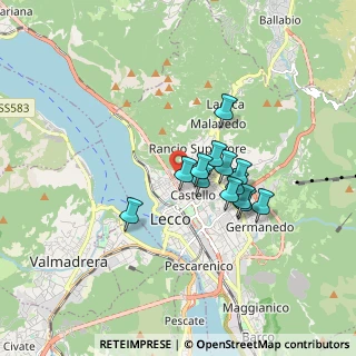 Mappa Via Milazzo, 23900 Lecco LC, Italia (1.26077)