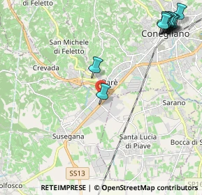 Mappa 31039 Susegana TV, Italia (2.97167)