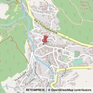 Mappa Via G. Merzario, 44, 22033 Asso, Como (Lombardia)