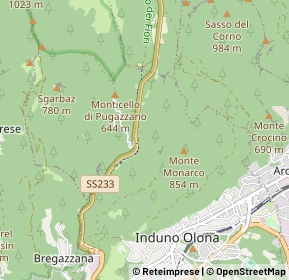 Mappa Viale Valganna, 21056 Induno Olona VA, Italia (1.20385)