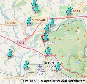 Mappa Via Redipuglia, 34070 Fogliano Redipuglia GO, Italia (4.32727)