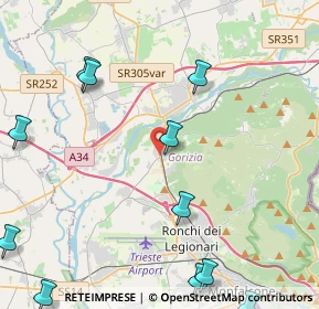 Mappa Via Redipuglia, 34070 Fogliano Redipuglia GO, Italia (5.97909)