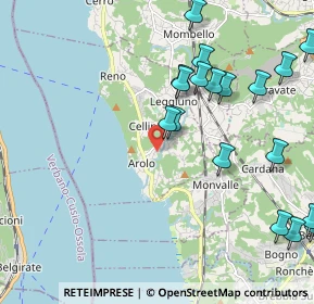 Mappa Via della Campagna, 21038 Leggiuno VA, Italia (2.663)