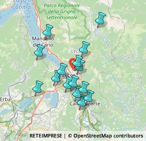 Mappa Via Plinio, 23900 Lecco LC, Italia (5.93933)