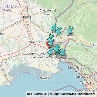 Mappa 34070 Villesse GO, Italia (7.49727)