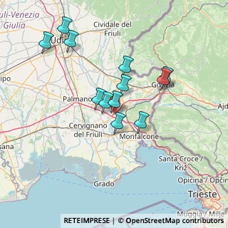 Mappa 34070 Villesse GO, Italia (12.58917)