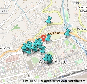 Mappa Viale della Pace, 11100 Aosta AO, Italia (0.3975)