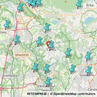 Mappa Via John Fitzgerald Kennedy, 22063 Cantù CO, Italia (6.2435)