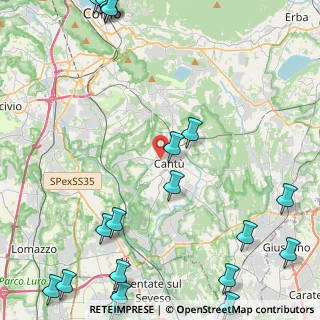 Mappa Via John Fitzgerald Kennedy, 22063 Cantù CO, Italia (6.9565)