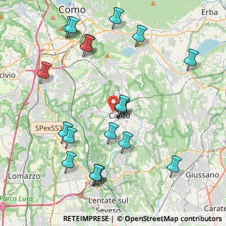Mappa Via John Fitzgerald Kennedy, 22063 Cantù CO, Italia (4.629)
