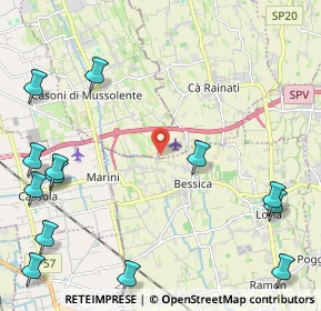 Mappa Via Pietro Farronato, 31037 Loria TV, Italia (3.13923)