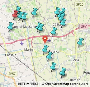 Mappa Via Pietro Farronato, 31037 Loria TV, Italia (2.3455)