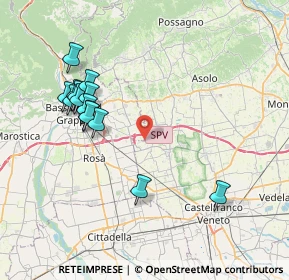 Mappa Via Pietro Farronato, 31037 Loria TV, Italia (7.92786)