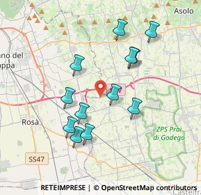 Mappa Via Pietro Farronato, 31037 Loria TV, Italia (3.39417)