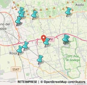 Mappa Via Pietro Farronato, 31037 Loria TV, Italia (4.535)