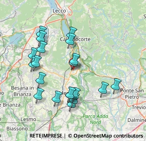 Mappa Via Prada, 23883 Brivio LC, Italia (7.3385)