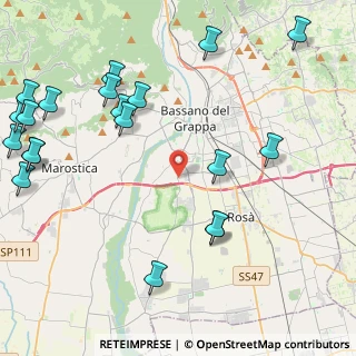 Mappa Piersanti, 36061 Bassano del Grappa VI, Italia (5.7525)