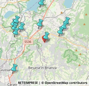 Mappa Via Italia Libera, 23893 Cassago Brianza LC, Italia (4.61667)
