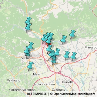 Mappa Via Fondovilla, 36100 Carrè VI, Italia (6.271)
