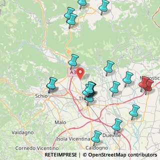 Mappa Via Fondovilla, 36100 Carrè VI, Italia (9.3135)