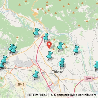 Mappa Via Fondovilla, 36100 Carrè VI, Italia (5.52267)
