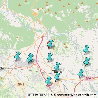 Mappa Via Fondovilla, 36100 Carrè VI, Italia (4.99727)
