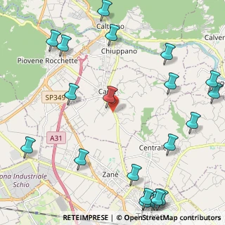 Mappa Via Fondovilla, 36100 Carrè VI, Italia (3.0765)
