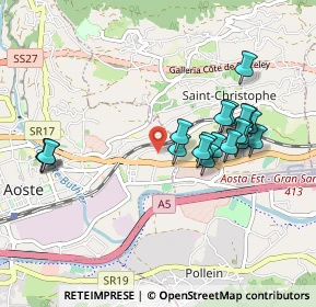 Mappa Reg. Borgnalle, 11100 Aosta AO, Italia (0.89)