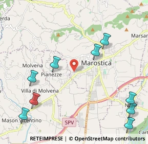 Mappa Via Monteferro, 36063 Marostica VI, Italia (3.37857)
