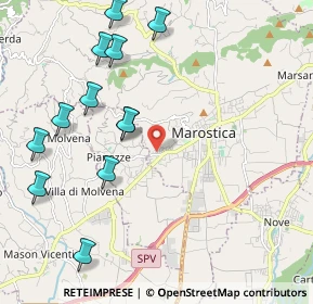 Mappa Via Monteferro, 36063 Marostica VI, Italia (2.38167)