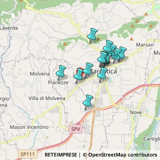 Mappa Via Monteferro, 36063 Marostica VI, Italia (1.39786)