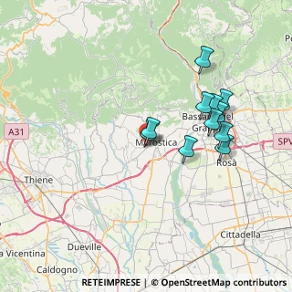 Mappa Via Monteferro, 36063 Marostica VI, Italia (6.56818)